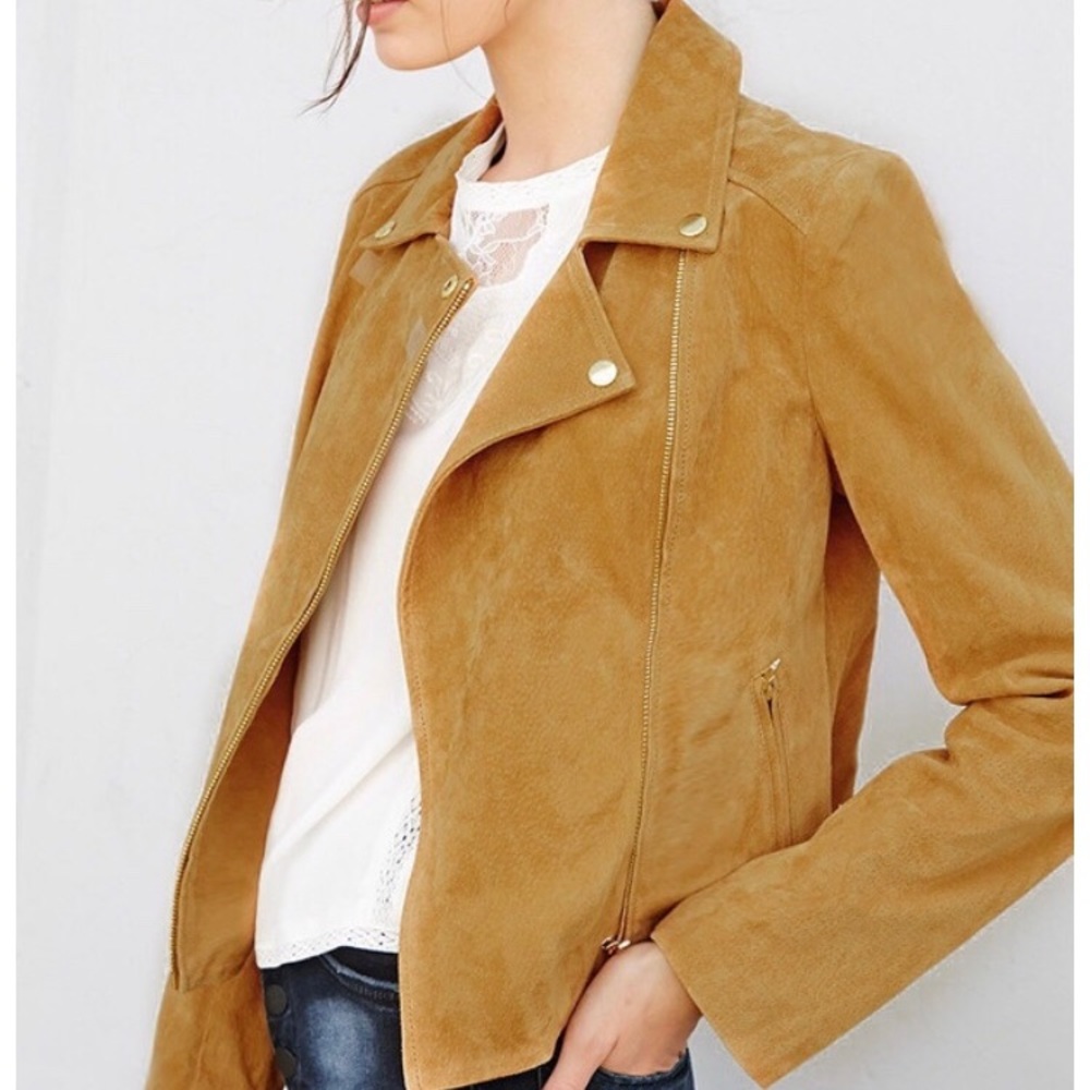 Forever 21 Genuine suede moto